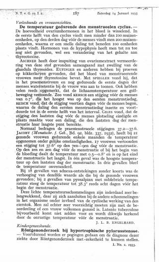 Eerste pagina van het artikel zoals het is gepubliceerd in het tijdschrift