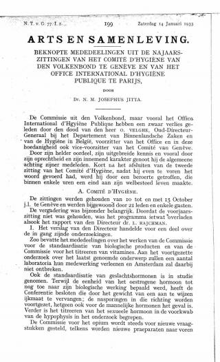 Eerste pagina van het artikel zoals het is gepubliceerd in het tijdschrift