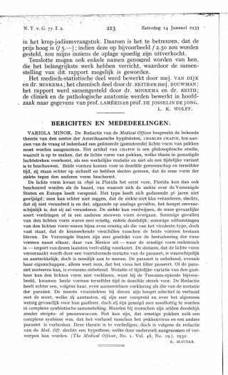 Eerste pagina van het artikel zoals het is gepubliceerd in het tijdschrift