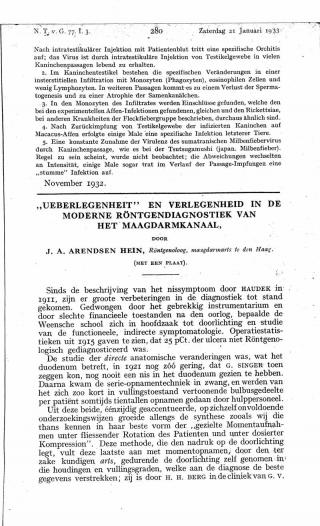 Eerste pagina van het artikel zoals het is gepubliceerd in het tijdschrift