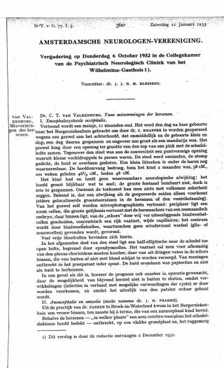 Eerste pagina van het artikel zoals het is gepubliceerd in het tijdschrift