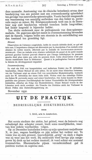 Eerste pagina van het artikel zoals het is gepubliceerd in het tijdschrift