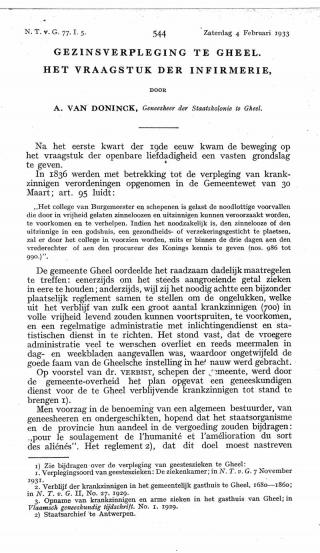 Eerste pagina van het artikel zoals het is gepubliceerd in het tijdschrift
