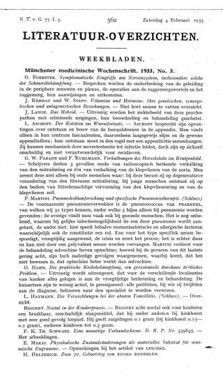 Eerste pagina van het artikel zoals het is gepubliceerd in het tijdschrift