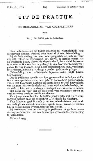 Eerste pagina van het artikel zoals het is gepubliceerd in het tijdschrift