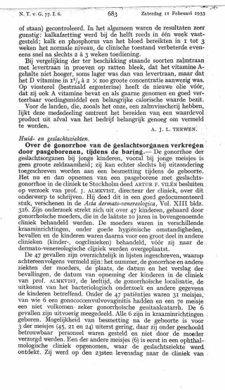 Eerste pagina van het artikel zoals het is gepubliceerd in het tijdschrift