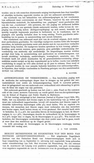 Eerste pagina van het artikel zoals het is gepubliceerd in het tijdschrift