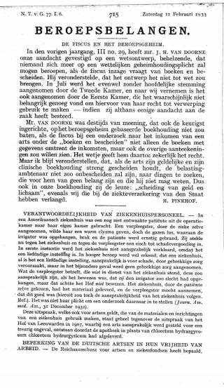 Eerste pagina van het artikel zoals het is gepubliceerd in het tijdschrift