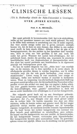 Eerste pagina van het artikel zoals het is gepubliceerd in het tijdschrift