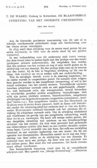 Eerste pagina van het artikel zoals het is gepubliceerd in het tijdschrift