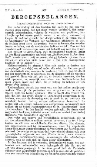 Eerste pagina van het artikel zoals het is gepubliceerd in het tijdschrift