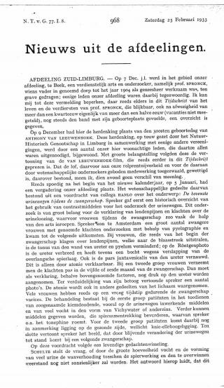 Eerste pagina van het artikel zoals het is gepubliceerd in het tijdschrift