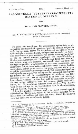 Eerste pagina van het artikel zoals het is gepubliceerd in het tijdschrift