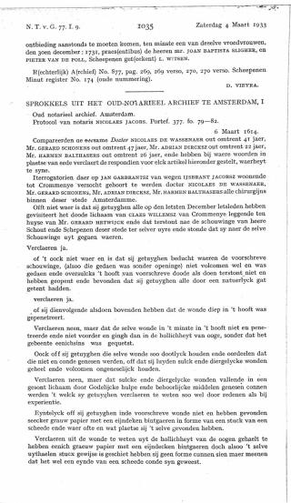 Eerste pagina van het artikel zoals het is gepubliceerd in het tijdschrift