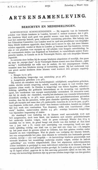 Eerste pagina van het artikel zoals het is gepubliceerd in het tijdschrift