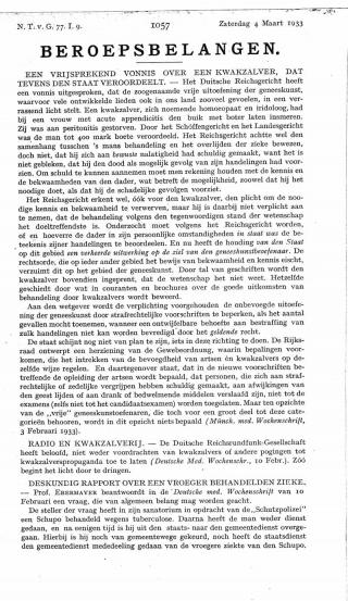 Eerste pagina van het artikel zoals het is gepubliceerd in het tijdschrift