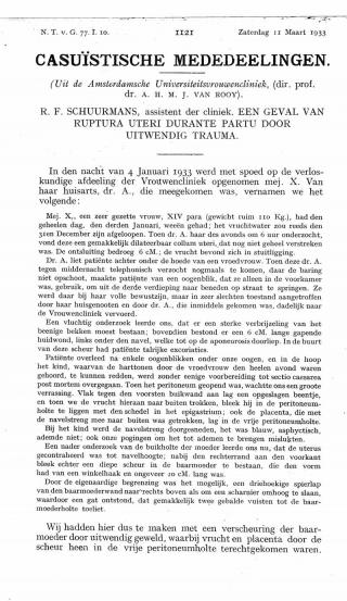 Eerste pagina van het artikel zoals het is gepubliceerd in het tijdschrift