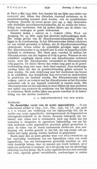 Eerste pagina van het artikel zoals het is gepubliceerd in het tijdschrift