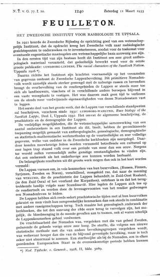 Eerste pagina van het artikel zoals het is gepubliceerd in het tijdschrift