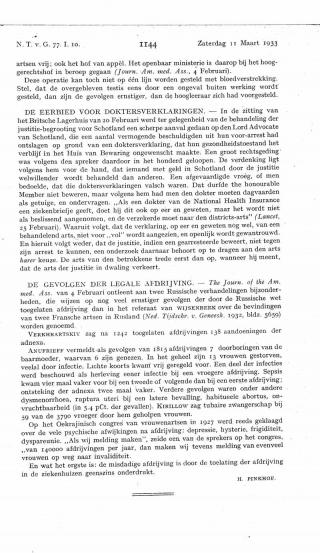 Eerste pagina van het artikel zoals het is gepubliceerd in het tijdschrift