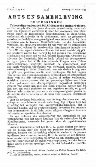 Eerste pagina van het artikel zoals het is gepubliceerd in het tijdschrift