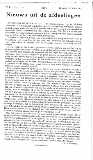 Eerste pagina van het artikel zoals het is gepubliceerd in het tijdschrift