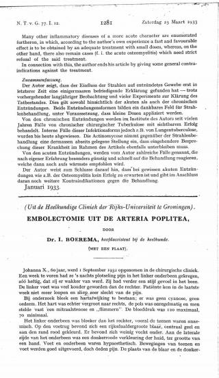 Eerste pagina van het artikel zoals het is gepubliceerd in het tijdschrift