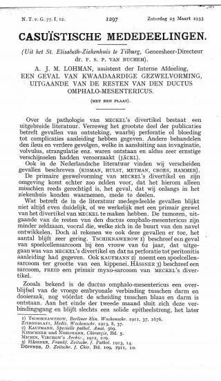 Eerste pagina van het artikel zoals het is gepubliceerd in het tijdschrift