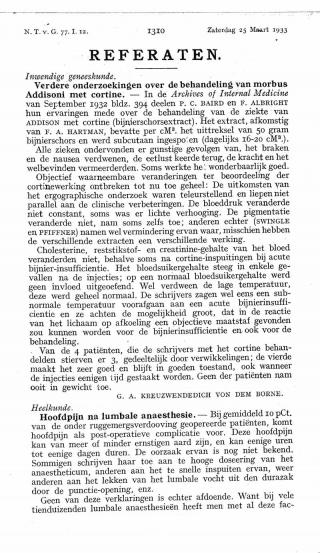 Eerste pagina van het artikel zoals het is gepubliceerd in het tijdschrift