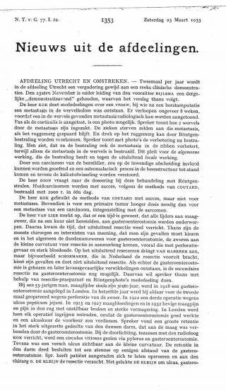 Eerste pagina van het artikel zoals het is gepubliceerd in het tijdschrift