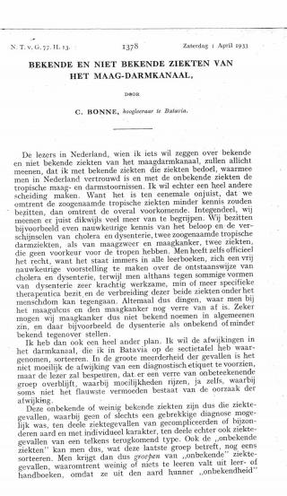 Eerste pagina van het artikel zoals het is gepubliceerd in het tijdschrift