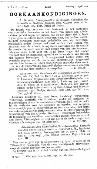 Eerste pagina van het artikel zoals het is gepubliceerd in het tijdschrift