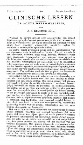 Eerste pagina van het artikel zoals het is gepubliceerd in het tijdschrift