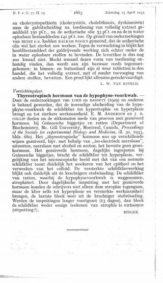 Eerste pagina van het artikel zoals het is gepubliceerd in het tijdschrift