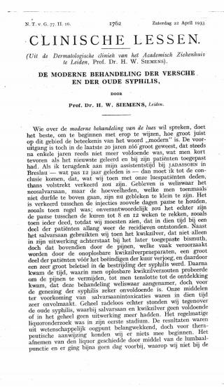 Eerste pagina van het artikel zoals het is gepubliceerd in het tijdschrift