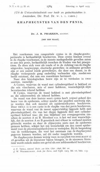 Eerste pagina van het artikel zoals het is gepubliceerd in het tijdschrift