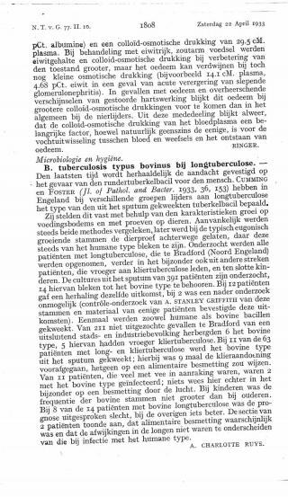 Eerste pagina van het artikel zoals het is gepubliceerd in het tijdschrift