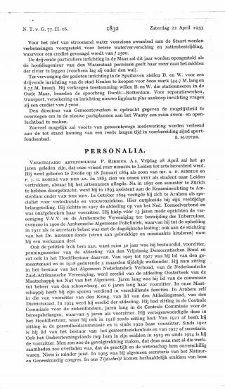 Eerste pagina van het artikel zoals het is gepubliceerd in het tijdschrift