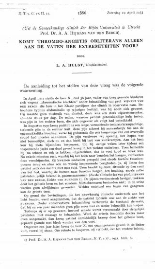 Eerste pagina van het artikel zoals het is gepubliceerd in het tijdschrift