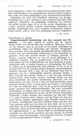 Eerste pagina van het artikel zoals het is gepubliceerd in het tijdschrift