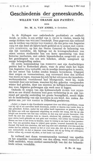 Eerste pagina van het artikel zoals het is gepubliceerd in het tijdschrift