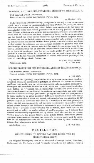 Eerste pagina van het artikel zoals het is gepubliceerd in het tijdschrift