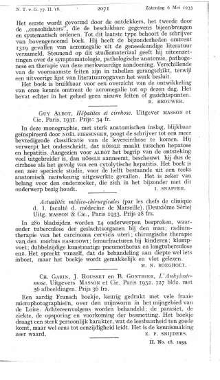 Eerste pagina van het artikel zoals het is gepubliceerd in het tijdschrift