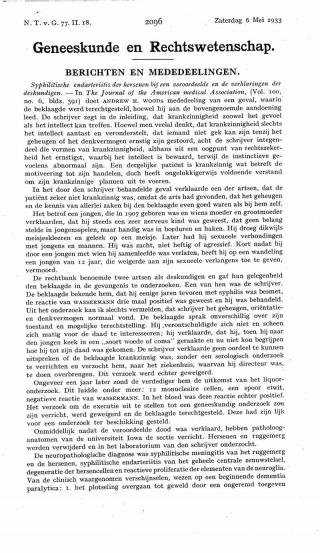 Eerste pagina van het artikel zoals het is gepubliceerd in het tijdschrift