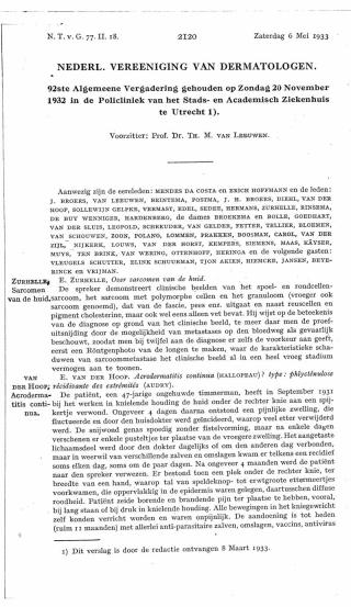 Eerste pagina van het artikel zoals het is gepubliceerd in het tijdschrift