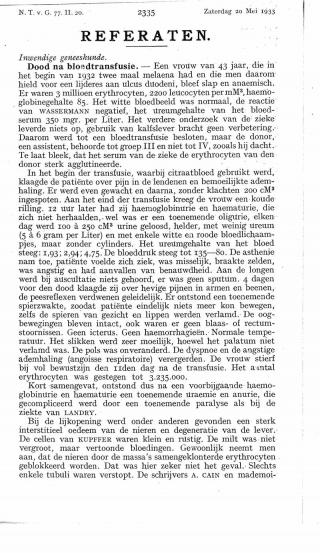 Eerste pagina van het artikel zoals het is gepubliceerd in het tijdschrift