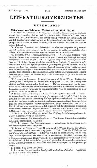 Eerste pagina van het artikel zoals het is gepubliceerd in het tijdschrift