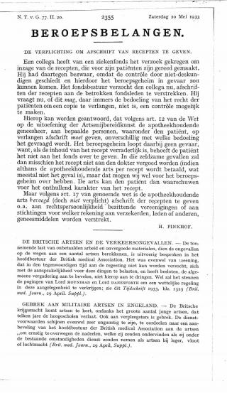 Eerste pagina van het artikel zoals het is gepubliceerd in het tijdschrift