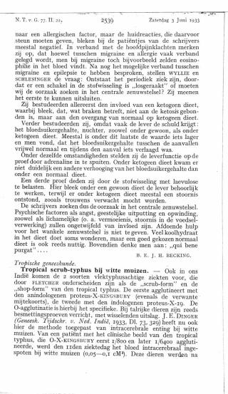 Eerste pagina van het artikel zoals het is gepubliceerd in het tijdschrift