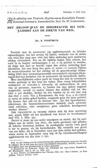 Eerste pagina van het artikel zoals het is gepubliceerd in het tijdschrift